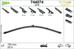 Valeo Infinium Single Wiper Blade 074 -Motorcycle Equipment 768206d