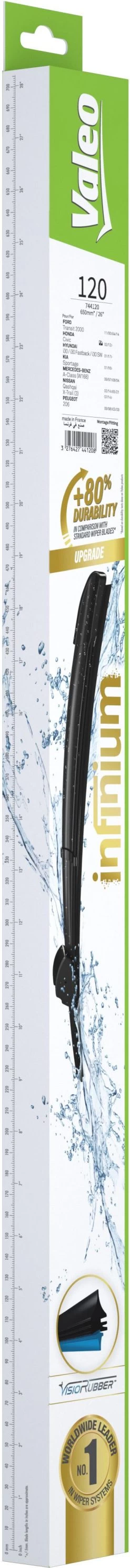 Valeo Infinium Single Wiper Blade 120 -Motorcycle Equipment 768302b