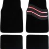 Streetwize Wave Carpet Car Mats - Red -Motorcycle Equipment 822214